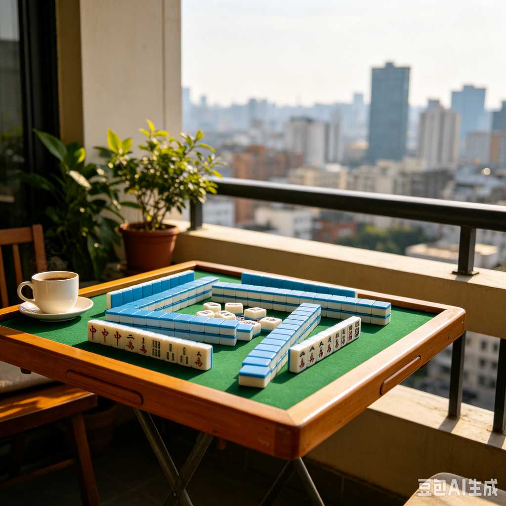 saturated color mahjong set print